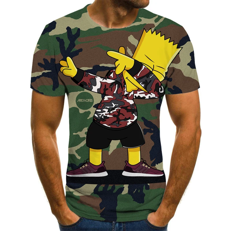 

2020 new 3D printing Simpson clothing youth children T-shirt 3DT shirt shirt Harajuku men and women T-shirt