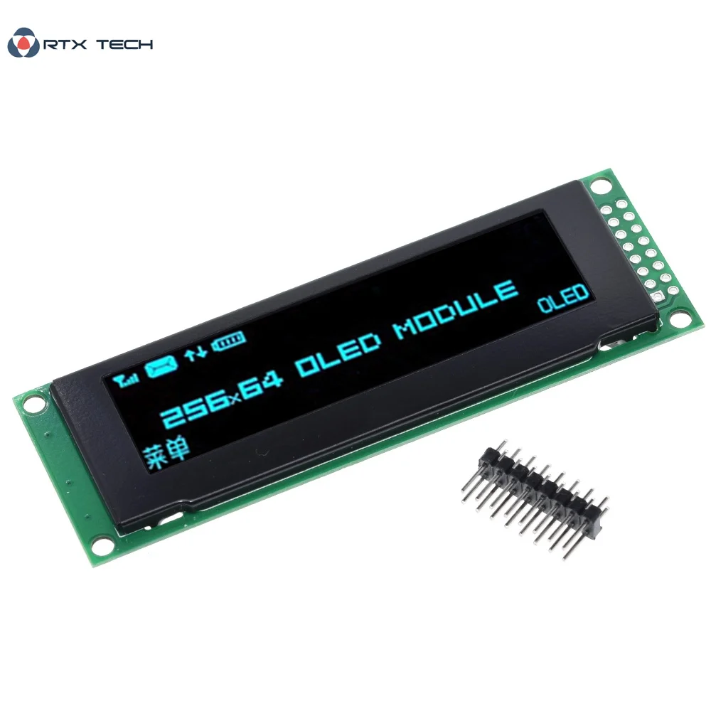 Новый OLED дисплей с точкой 2 8 дюйма 256x64 25664 фотодисплей LCM драйвер SSD1322 поддержка