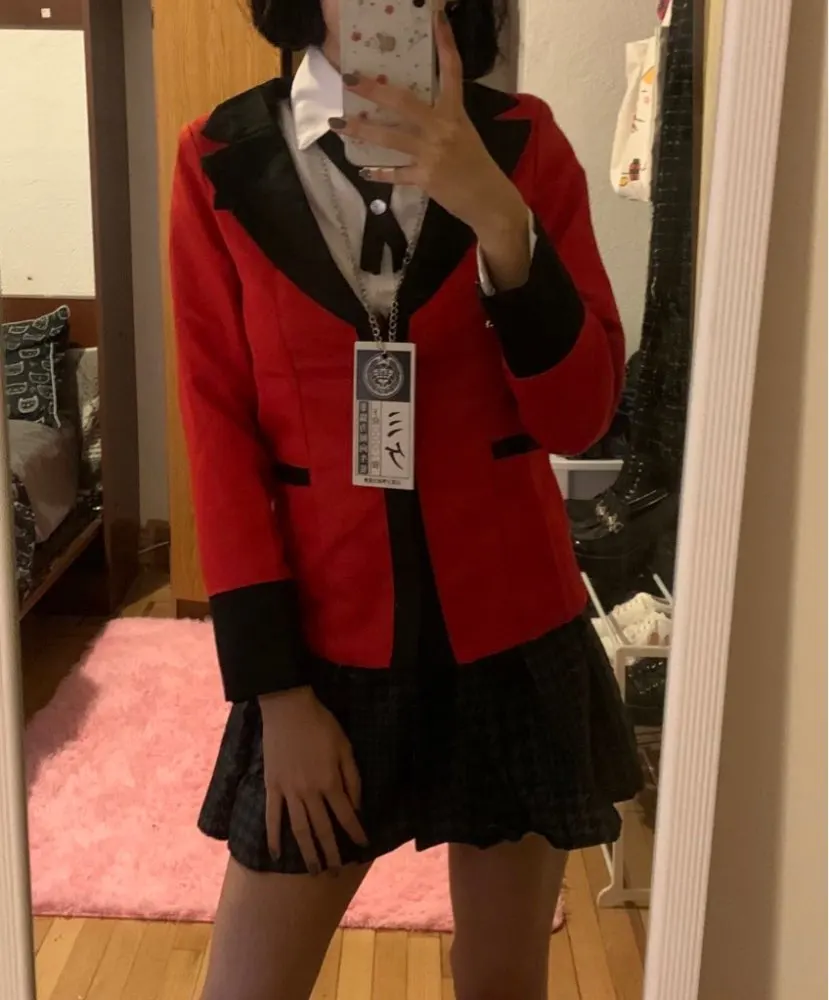 Аниме Kakegurui, костюм для косплея, Jabami Yumeko, костюм для косплея, японская школьная форма, одежда для девочек, женские костюмы