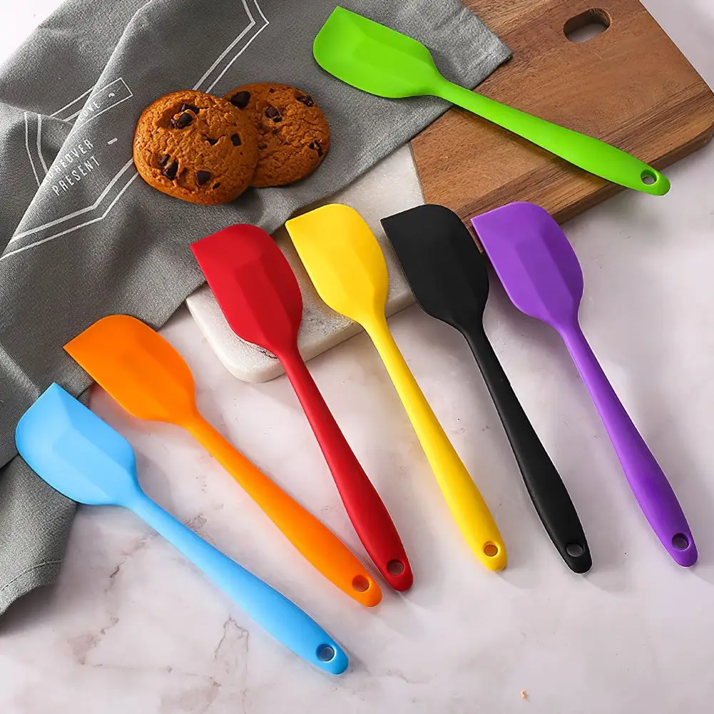 

Multicolor Food Cream Baking Scraper Non Stick Butter Spatula Nylon Chocolate Spreader Heat Resistant Kitchen Pastry Tools