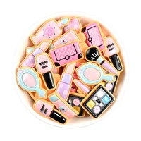 10pcs cute cosmetics resin ornament diy craft supplies phone shell patch arts material fridge magnets decor handmade accessories