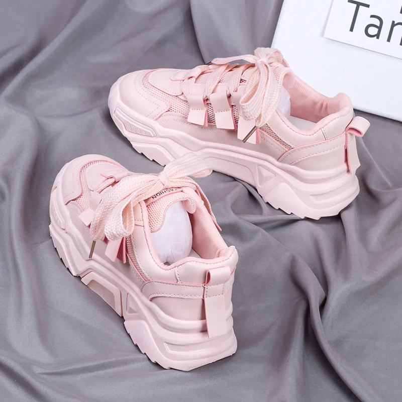 

True Sneakers Fashion Women Vulcanize Shoes Platform Sneakers Designer Womens Platform Sneakers Casual Trainers Women Dad Shoes