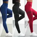 Для женщин Фитнес Леггинсы с принтом Бег Спорт Высокая талия брюки для бега, брюки, леггинсы, женские брюки