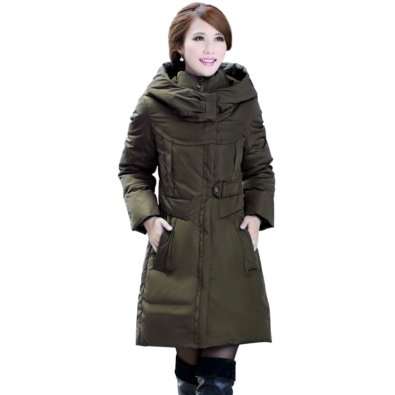 Women's Down Jacket 2020 Winter Clothing Outerwear Thick Warm Parkas Coat Plus Size Fashion Collar Mother Cloths Free Shipping