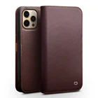 Модный чехол QIALINO из натуральной кожи с откидной крышкой для iPhone 13 Mini, функциональный чехол для телефона с отделениями для карт для iPhone13 Pro Max