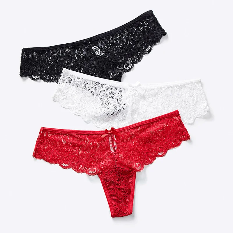 1 шт./лот женские кружевные стринги с низкой талией сексуальные трусики танга