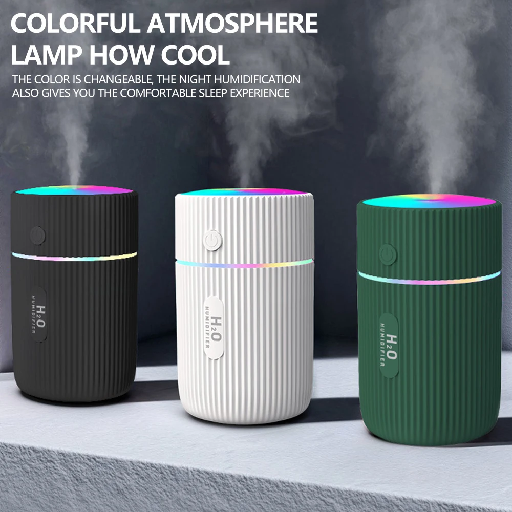 

Colorful Cup Air Humidifier Portable Ultrasonic Aroma Diffuse Mini Air Humidifier for Home Car USB Fogger Maker with LED light