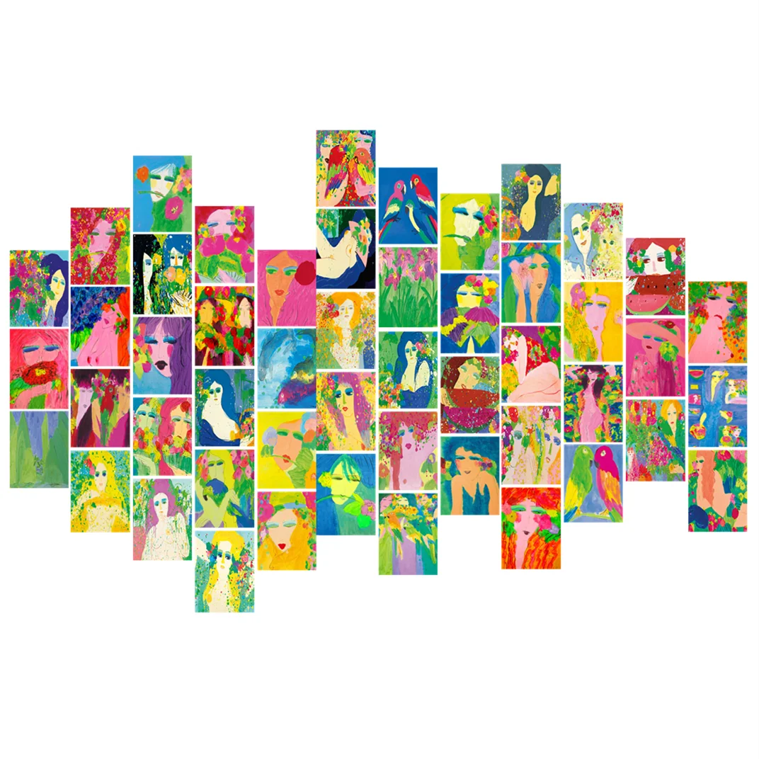 

Postcard Photo Collage Set Wall Collage Kit Exqusite Aesthetic Posters Bedroom Decor