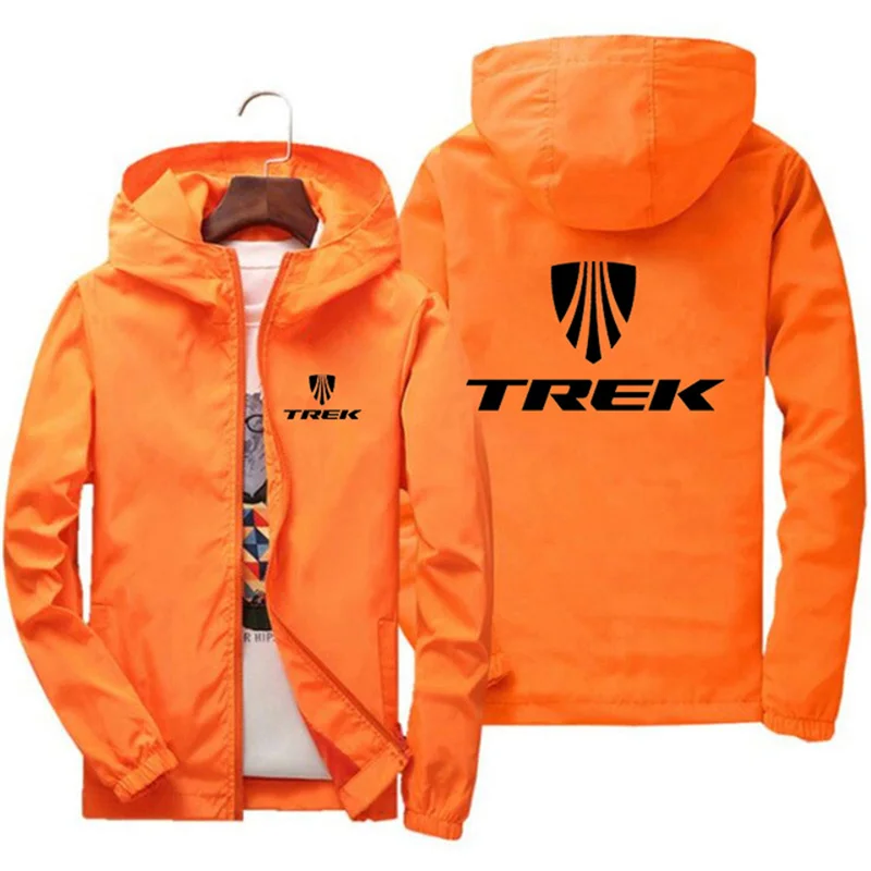 

2021 TREK mountain bike spring and summer men's printed casual jacket with zipper hoodie baseball pilot waterproof jacket S-7XL