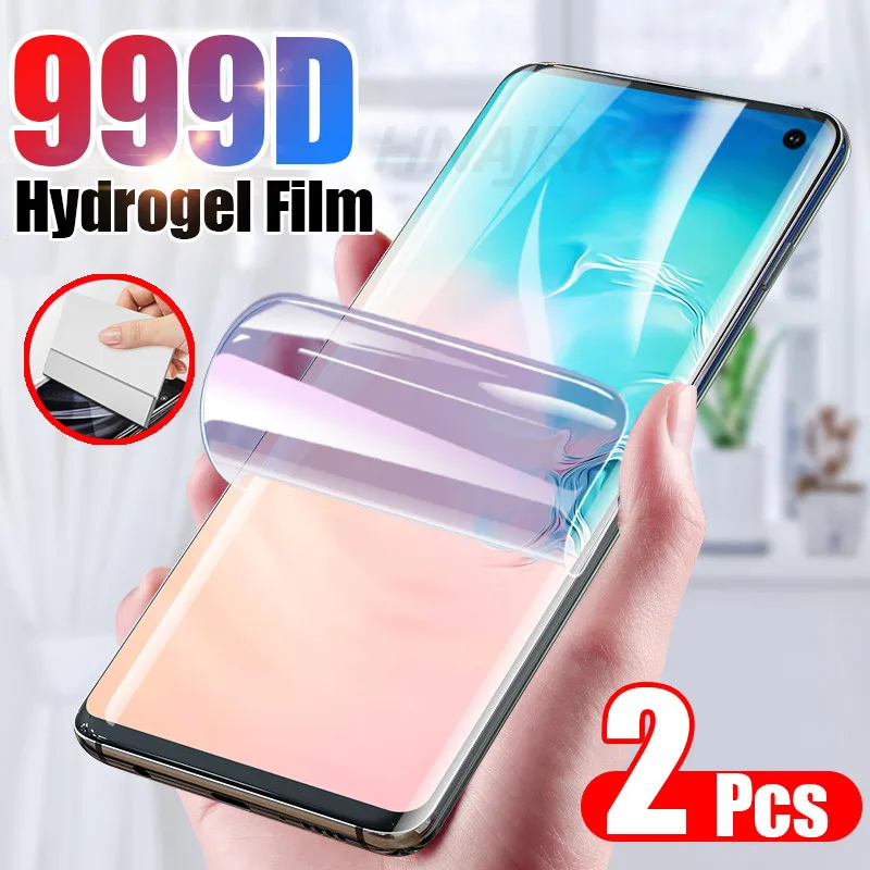 Гидрогелевая пленка для Samsung Galaxy Note 10 8 9 Plus S10 S20 Ultra S8 S9 A50 A51 2 шт.|Защитные стёкла и