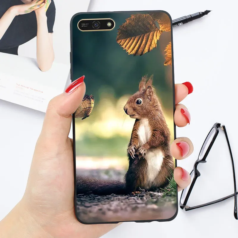 oo7 Яркий чехол huawei Y5 Y5 Y6 Prime Lite Y6 67 чехол Глянцевая задняя крышка для телефона Y5 чехол s - Цвет: oo7
