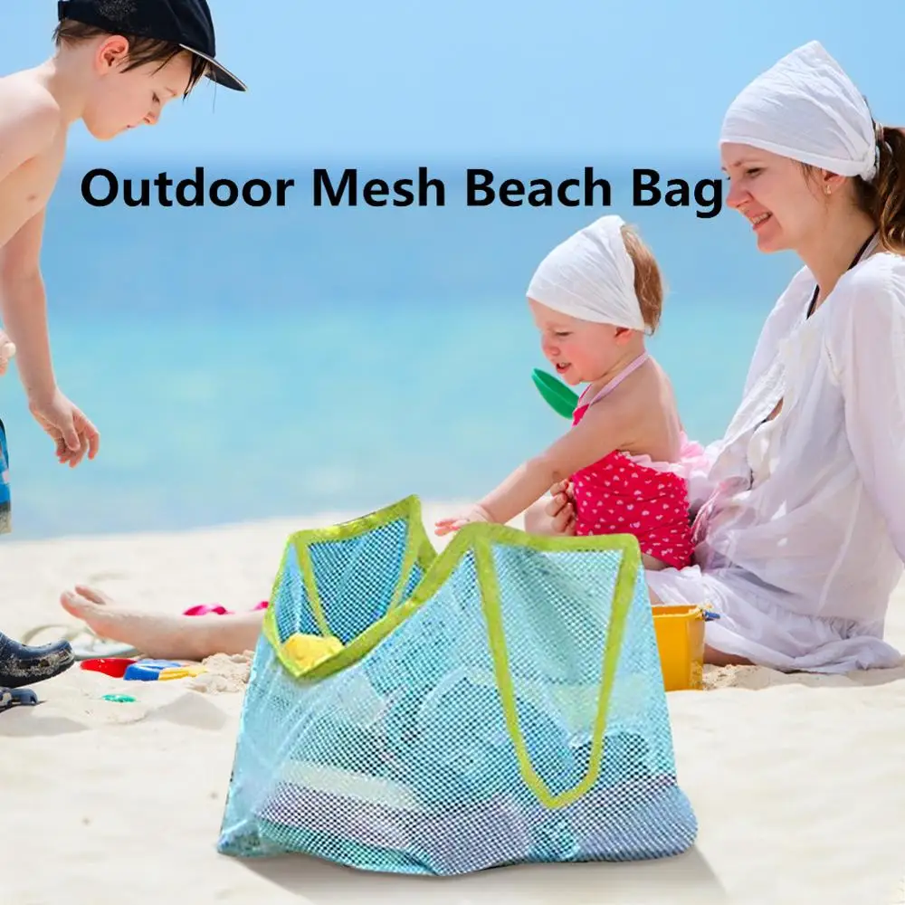 

Outdoor Swimming Portable Beach Bag Foldable Mesh Waterproof Storage bag Beach Park Children Toys Towel Clothes Organizer