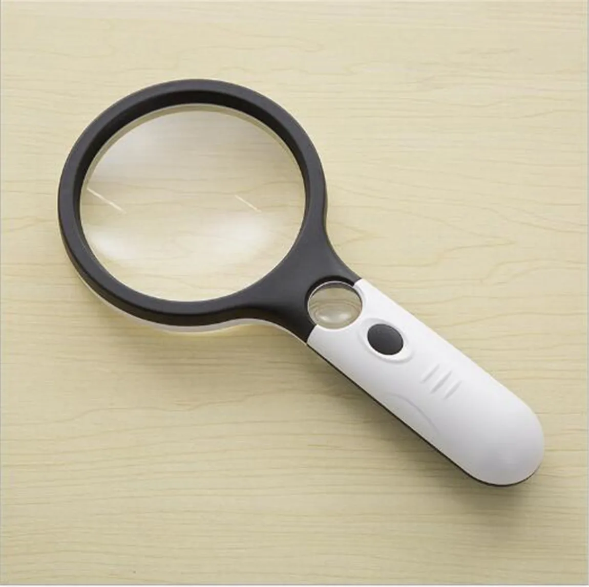 Ручной 3X 45X с подсветкой Лупа микроскопа увеличительное Стекло помощи чтения