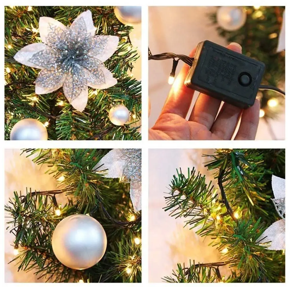 Рождественская гирлянда ветка украшение для уличной лестницы (2 7 м) (без