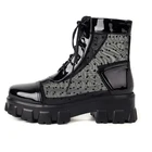 Ботинки женские короткие на шнуровке, модные пикантные ботинки с перекрестной шнуровкой, белые, красные, большие размеры 43, на лето