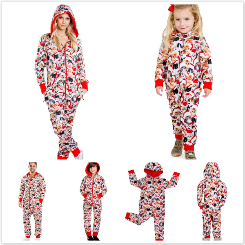 Рождественская Пижама для всей семьи комплект одежды папы мамы и ребенка свитер