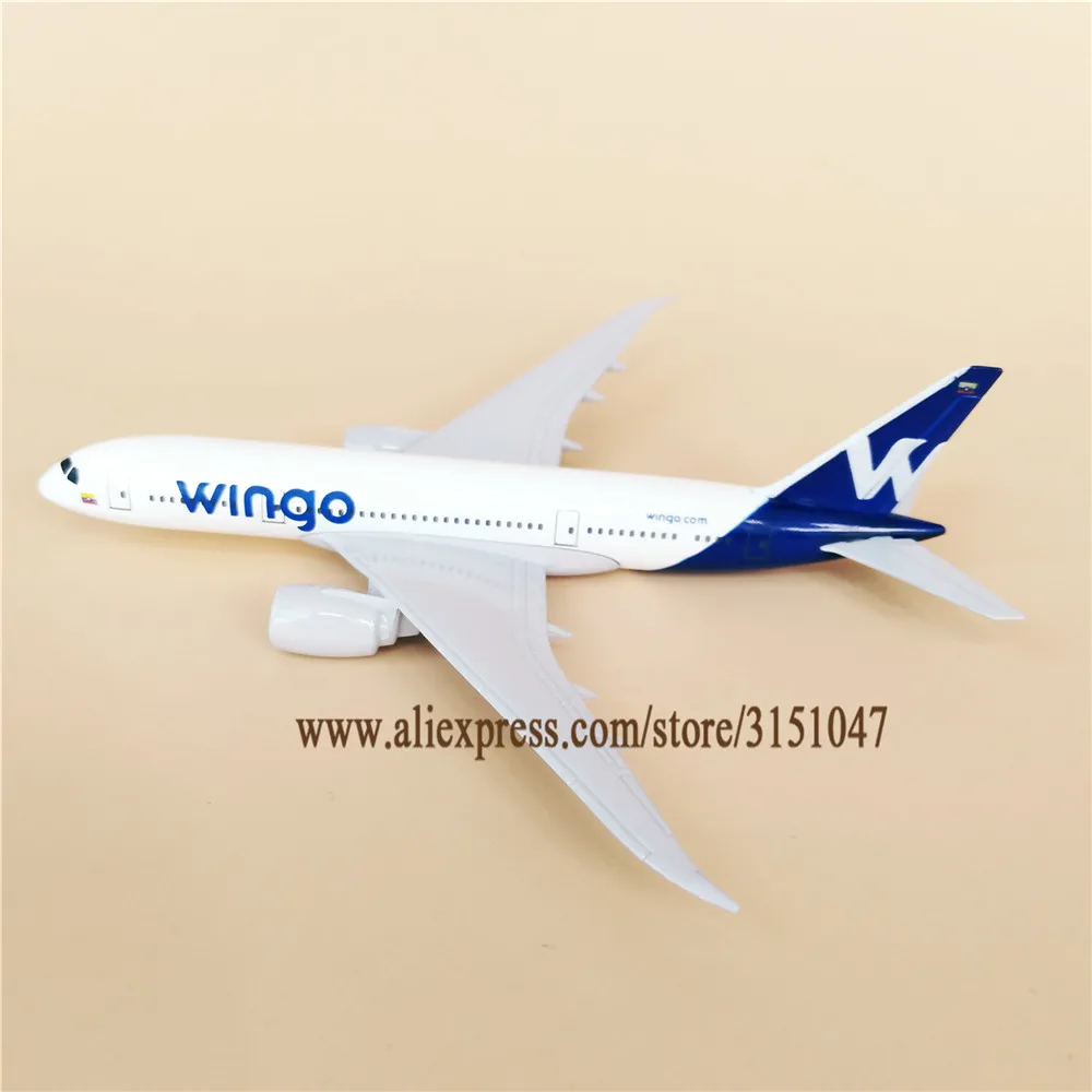 16 см металлический сплав Air Colombia WINGO Airlines Boeing 787 B787 Airways модель самолета Модель w