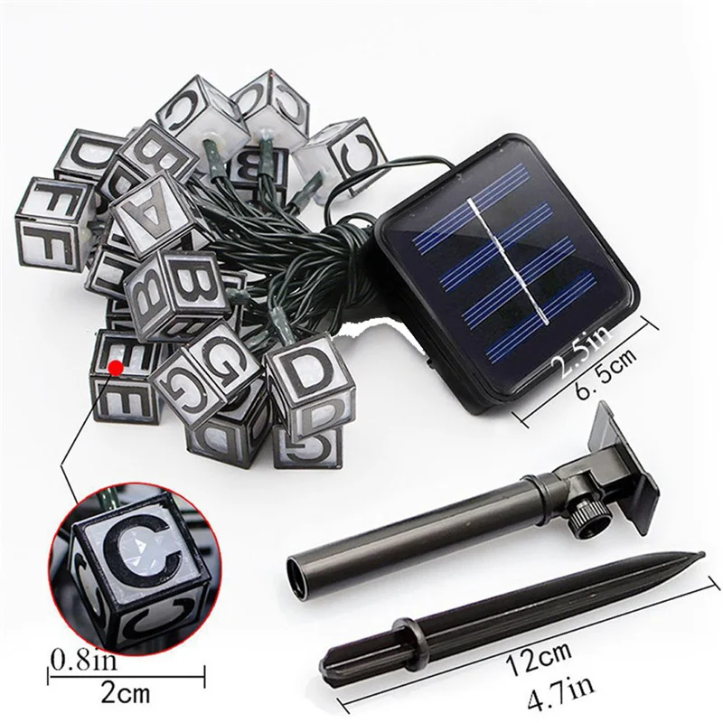Светодиодный светильник с надписью Солнечный садовый s 5 м 20 светодиодный | Лампы