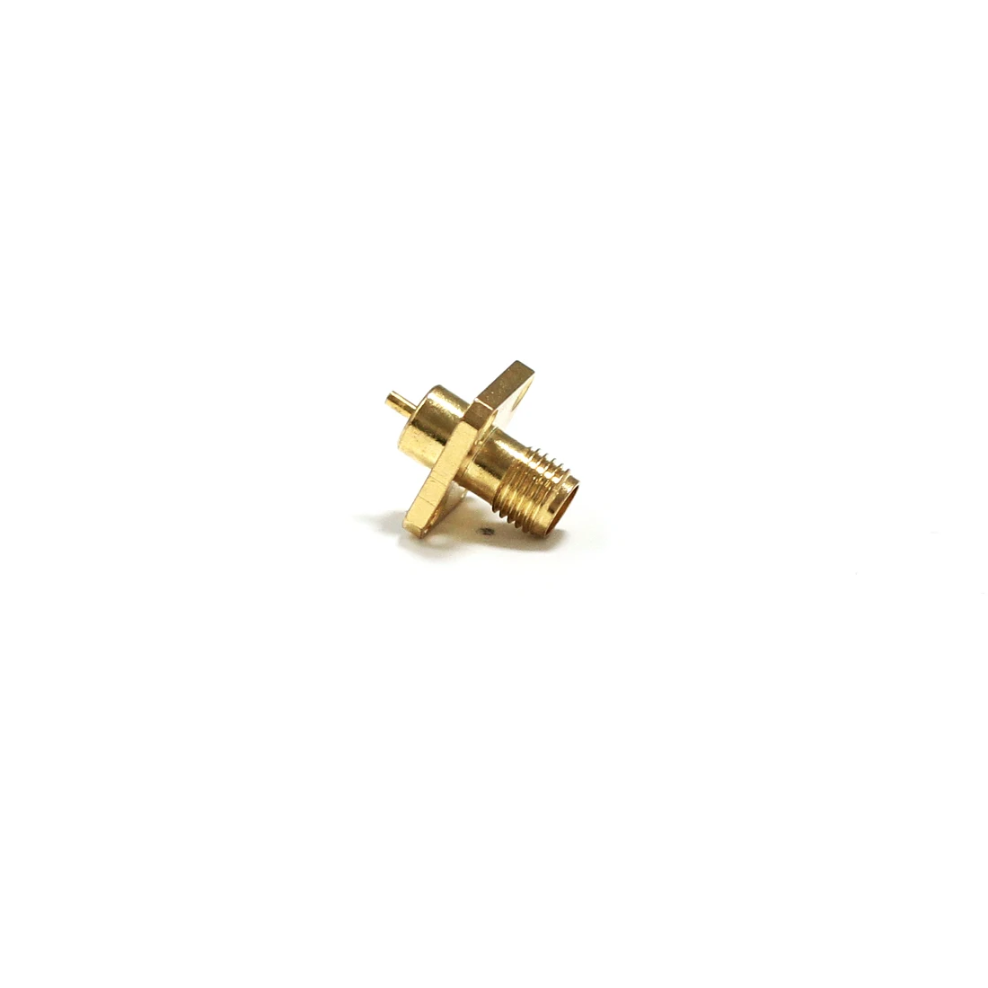 

1PC SMA Female Jack RF Coax Connector 4-hole flange solder post Straight Pillars Goldplated NEW wholesale