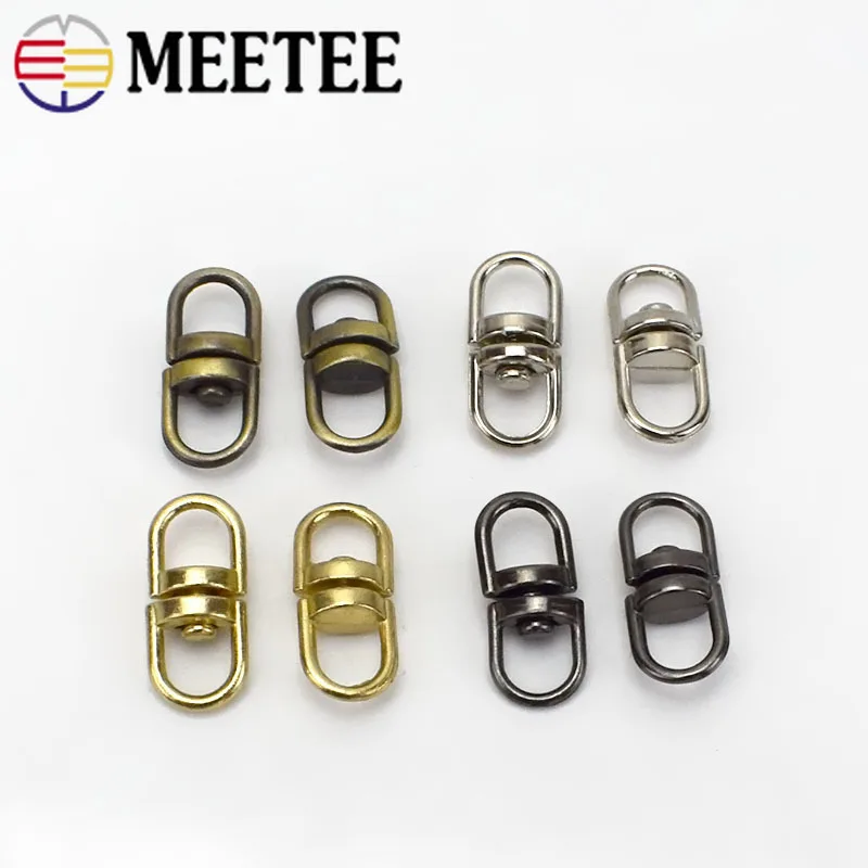 25/50 шт. модное поворотное кольцо с металлической пряжкой ремешок соединитель
