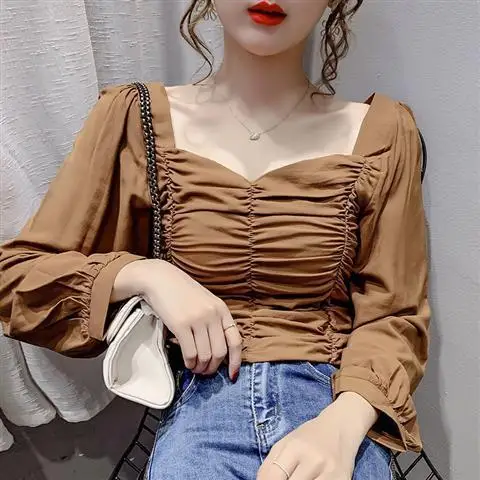 

Blouse Women 2020 Autumn Chiffon Shirt Base Long Sleeve Shirt Blusas Ropa De Mujer