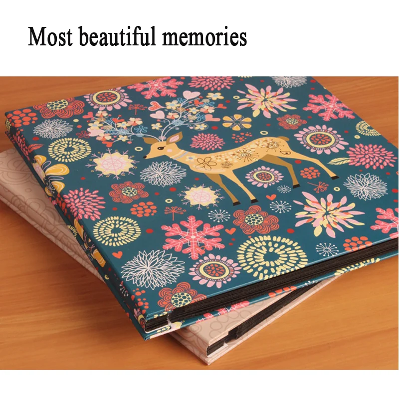 Polaroid 600 12 inch self-adhesive film diy handmade album romantic couple family baby growth creative wooden cover album