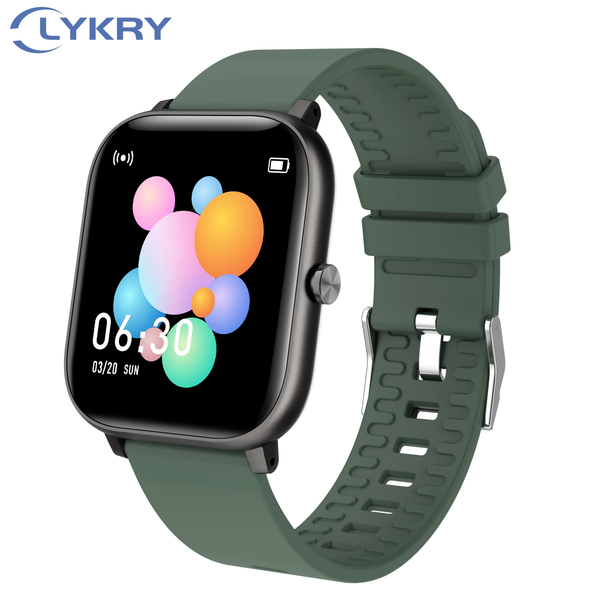 P18 Смарт часы 1 4 дюйма квадратный экран Bluetooth IP67 водонепроницаемые с длительным