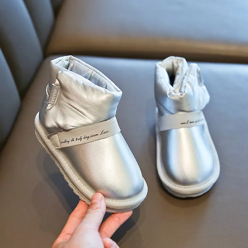 Ботинки для девочек коллекция 2019 года модные зимние ботинки малыша Детские