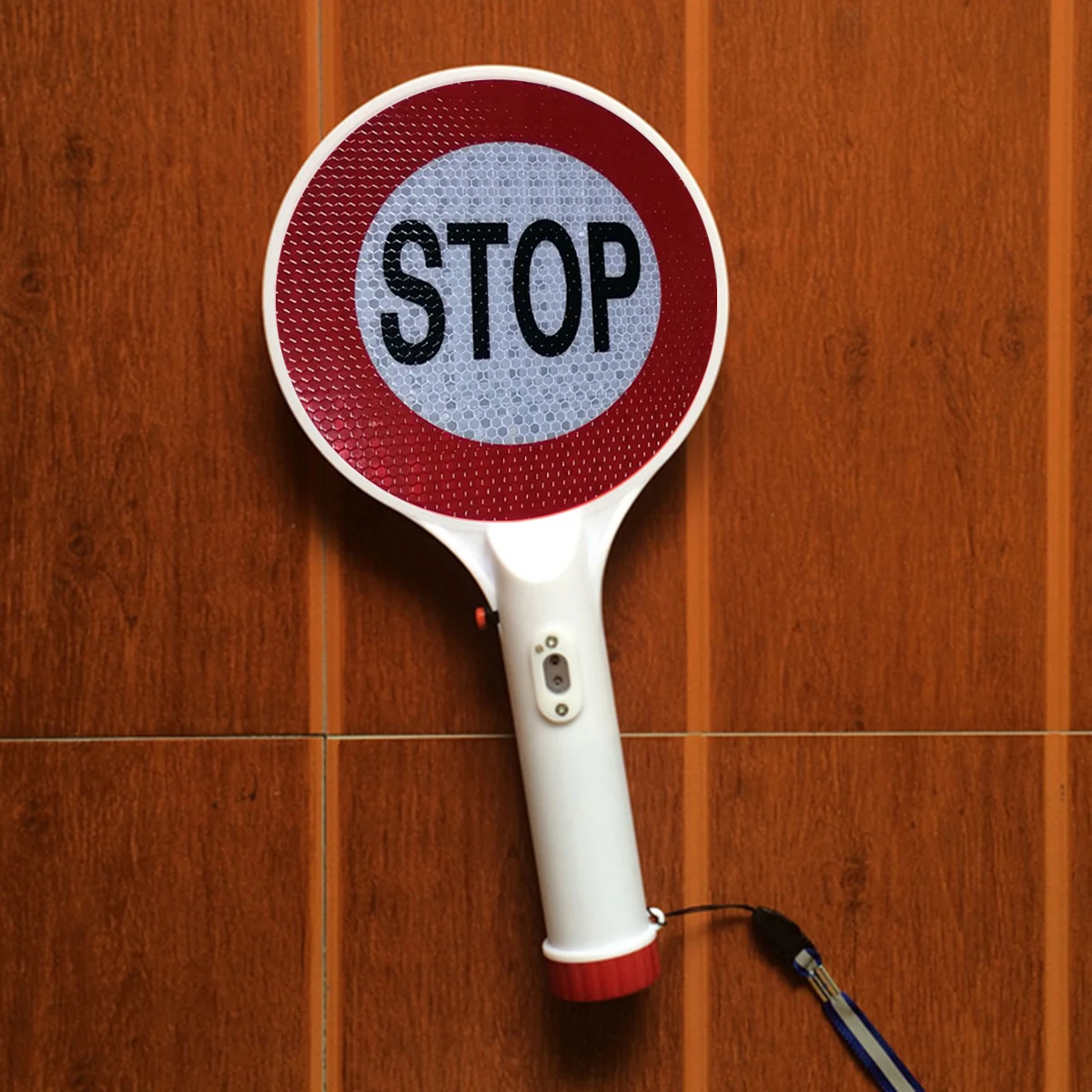 

LED Traffic Sign Stop Light Rechargeable Car Warning Sign Flashlight Traffic Lights Handheld Signal Light With Power Adapter