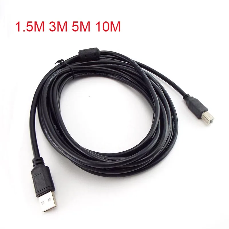 1 5/3/5/10 м USB высокое Скорость 2 0 к B Мужской кабель для Кабель принтера 3 ноги