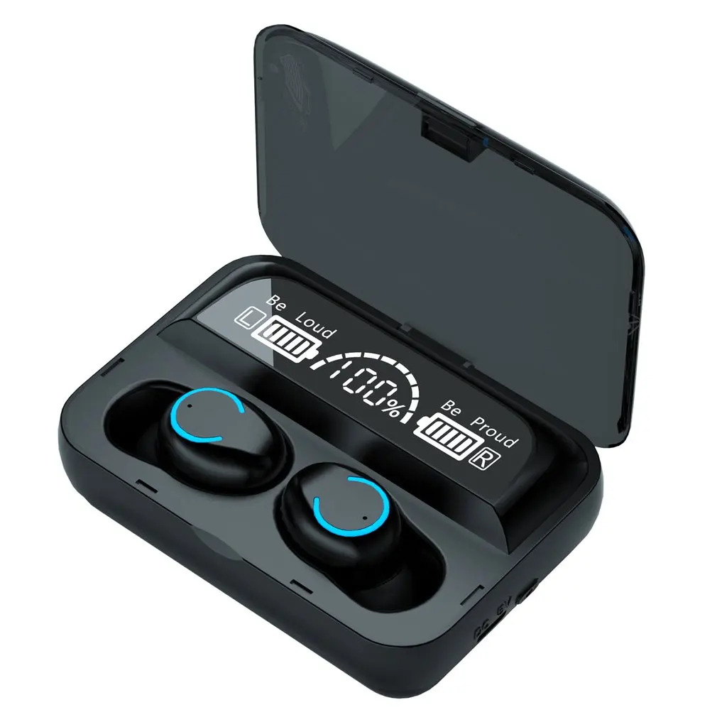

F9-47 Wireless Headset Led Power Display Touch Noise Reduction Magnetic Induction Sports Waterproof Earphone Wireless Headphone