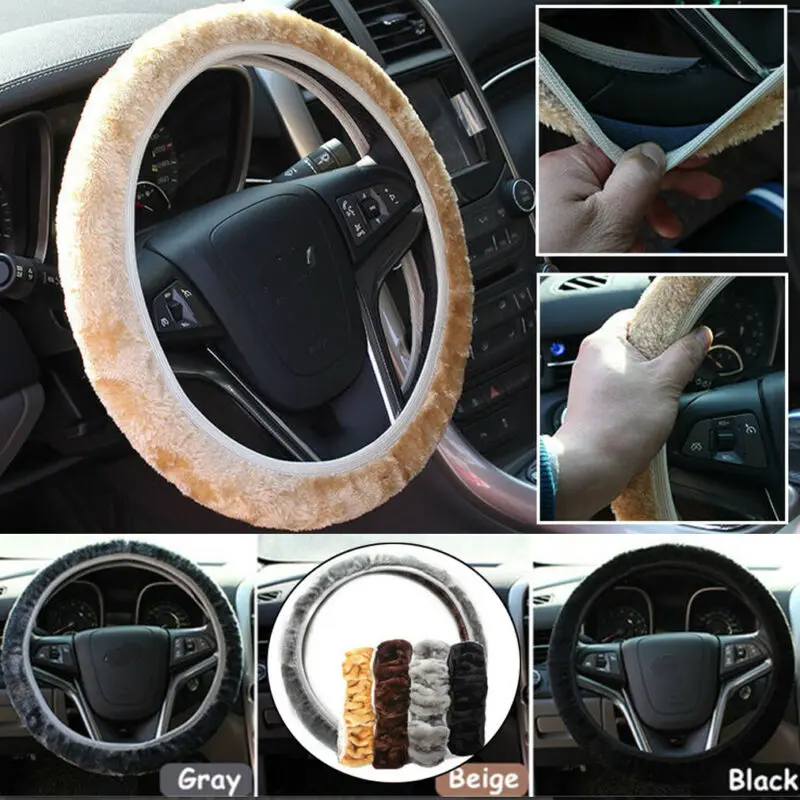 Новинка 2019 модная универсальная теплая мягкая пушистая плюшевая Автомобильная
