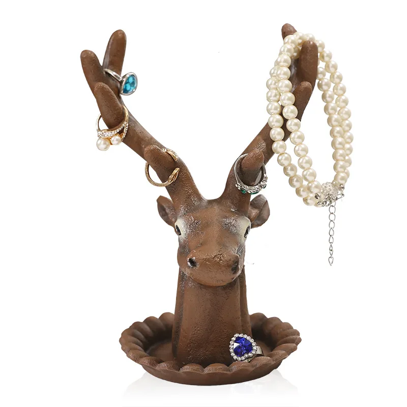 Women vogue Jewelry Necklace Bracelets Earrings Rings Deer Stand Display Organizer Holder Show Rack Showing Shelf 2020Hot Sale