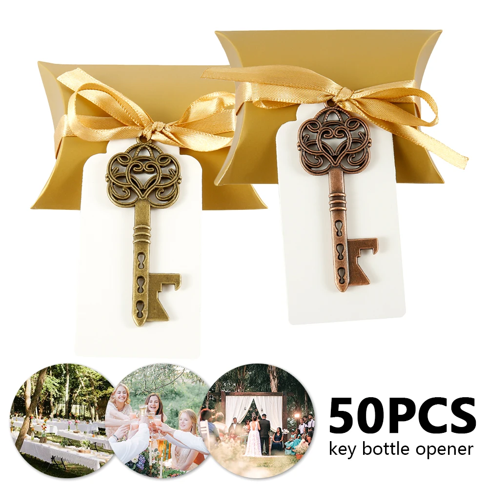 50 шт./компл. Свадебные вечерние открывалка для бутылок брелок с биркой бумажный