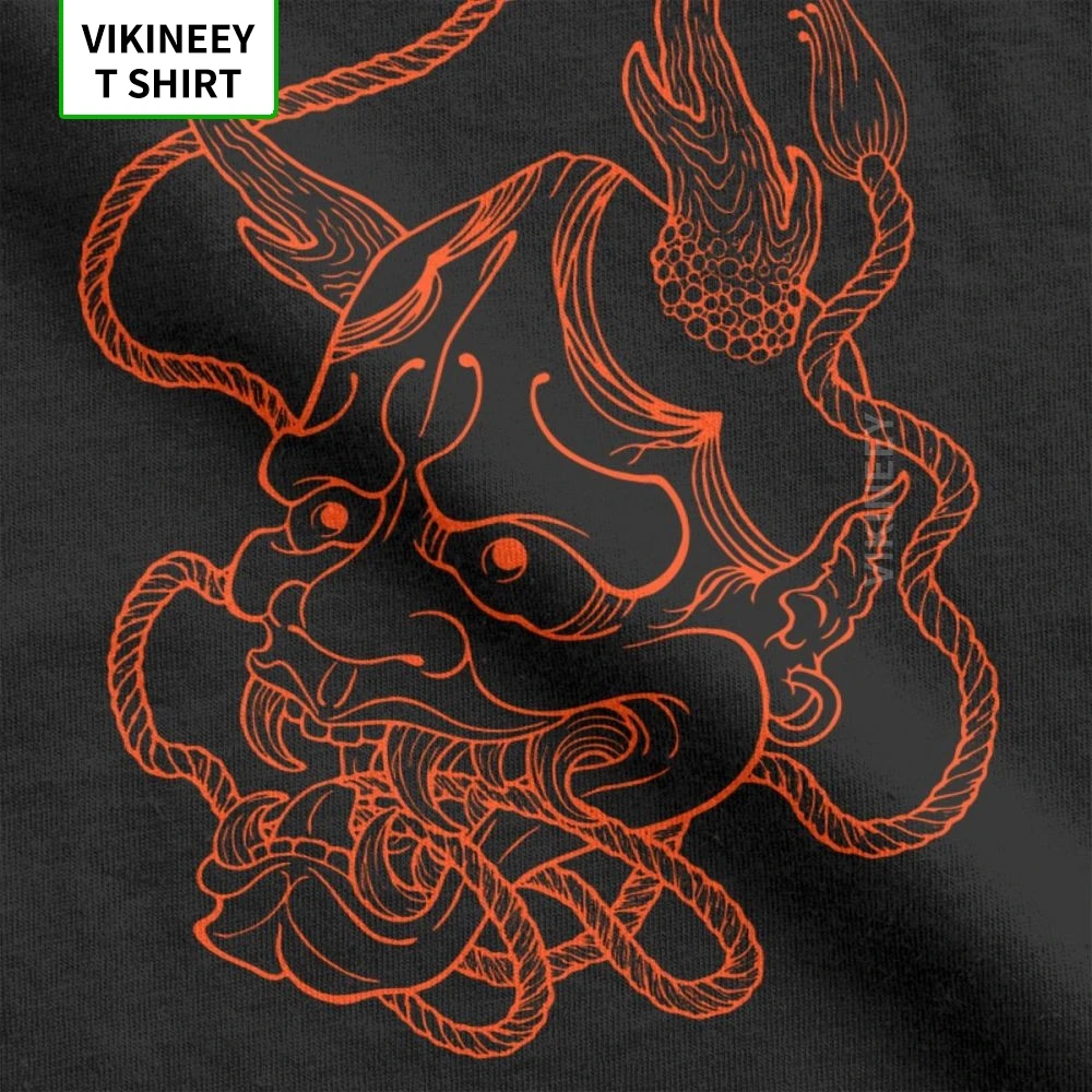 Hannya свободная футболка человек короткий рукав Футболка в стиле фанки рубашка с