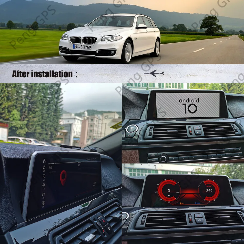 Автомагнитола 520D 528i для BMW F10 Android мультимедийный проигрыватель F11 F18 2010 2016 с GPS