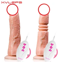 xvleps charging swing telescopic heating simulation penis female masturbation vibrator adult erotic sex products