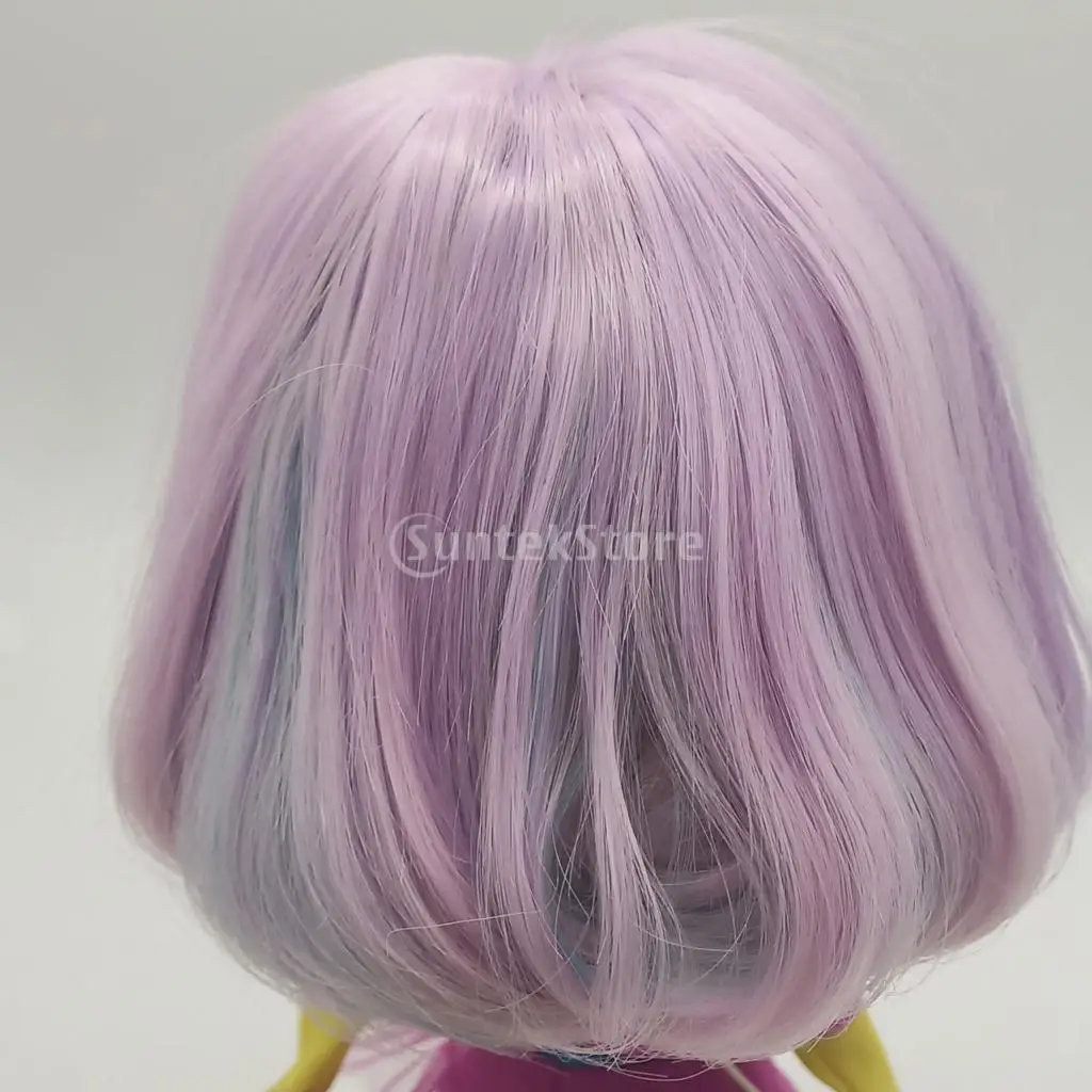 Стильный короткий прямой парик для 1/3 Blythe шарнирная кукла сделай сам светильник