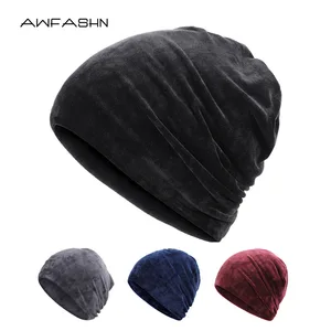 Новинка 2021, модная Высококачественная бархатная тканевая Повседневная шапка, осенне-зимняя женская облегающая шапка с напуском, мягкая шапка, шапочки