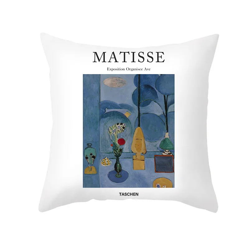 

Colorful Klimt Painting Cover Cushion Oil Painting Woman Home Decor Pilow Cover Vintage Living Room Cushion Covers