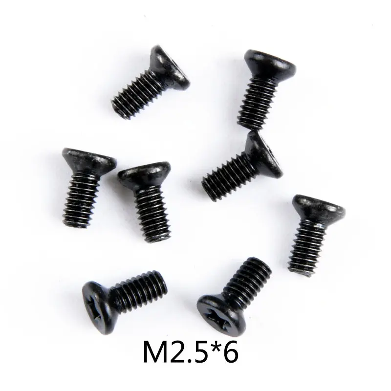 0114 Wltoys 12428 RC автомобиль запасные части саморезы с полукруглой потайной головкой Винты с плоской головкой и крестообразным шлицем половина штифт M2 M2.3 M2.5 M3 M4 винты для RC автомобиль - Цвет: 0114
