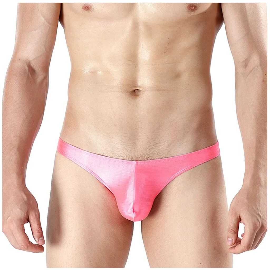 Мужские однотонные трусы нижнее белье сексуальное однотонное лоскутное с низкой