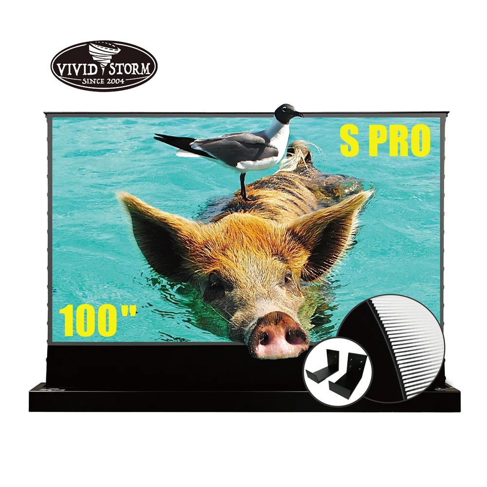 Складной экран для проектора VIVIDSTORM S PRO 100 дюйма с ультракоротким - Цена: 88940.47