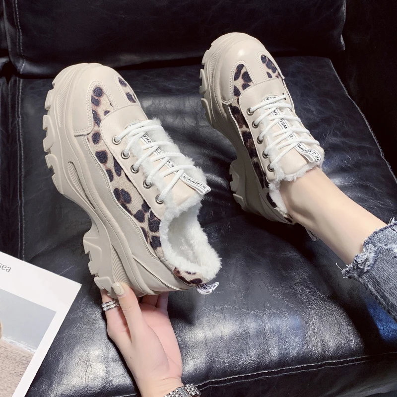 2019 г. обувь зимние теплые женские ботинки на платформе плюшевые повседневные