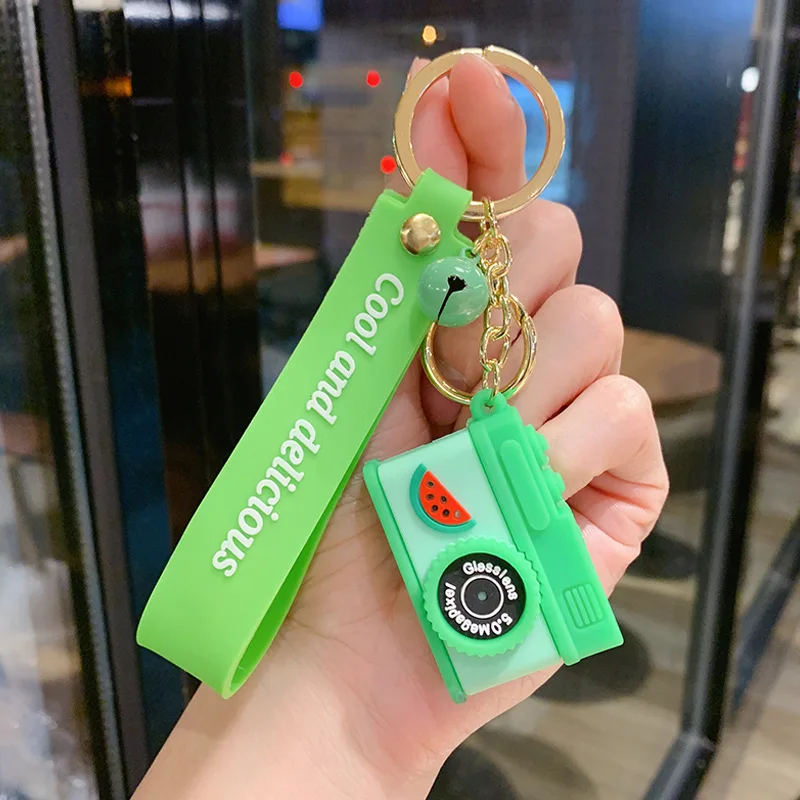 

Cute Ins Cartoon Camera KeyChains Lady Car Pendant Key Chain New Fashion Key Ring Small Jewelry Creative Small Gift