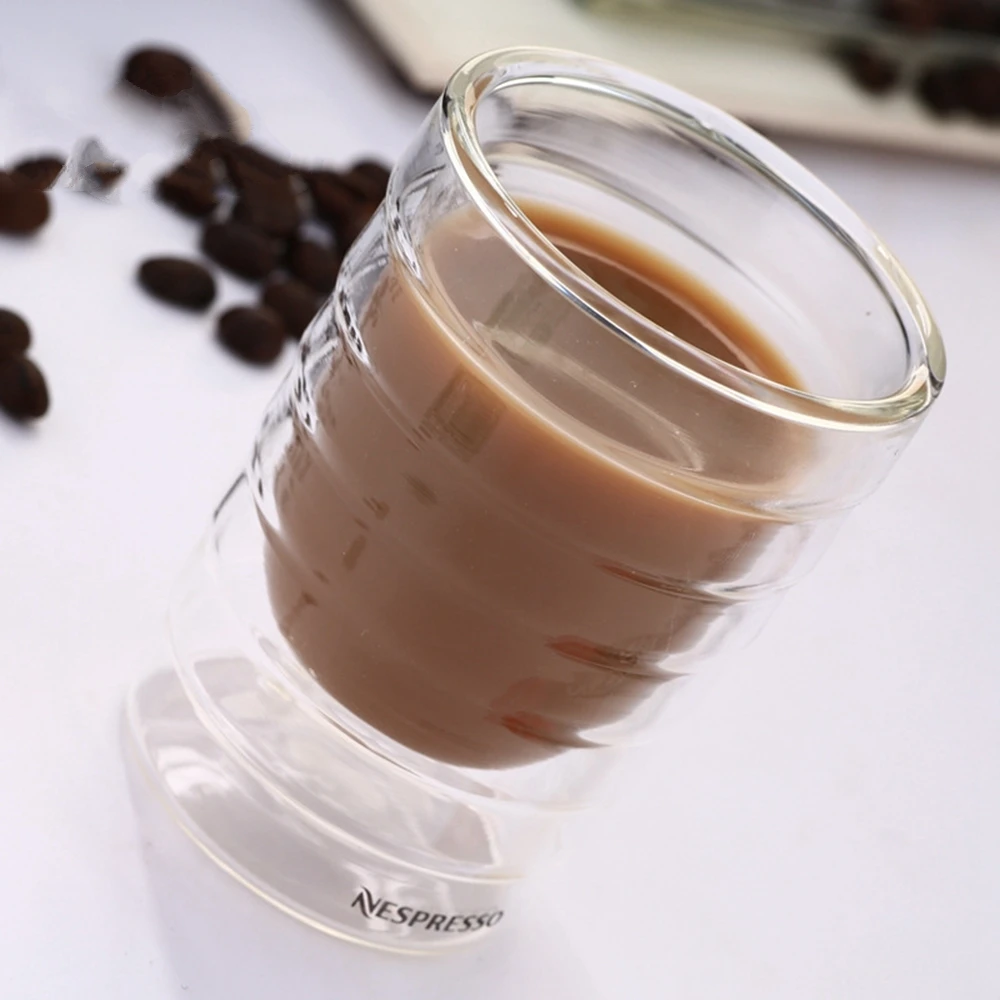 Термостойкая кофейная кружка Nespresso с двойными стенками 85-350 мл 1 шт. | Дом и сад