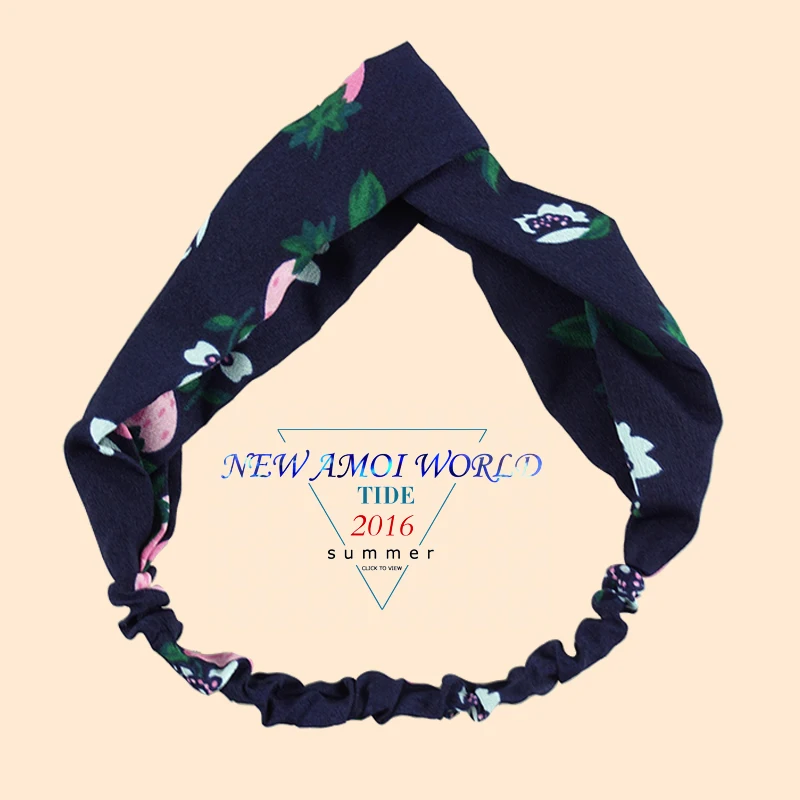 Женские аксессуары для волос девочек модные повязки на голову с принтом фруктов