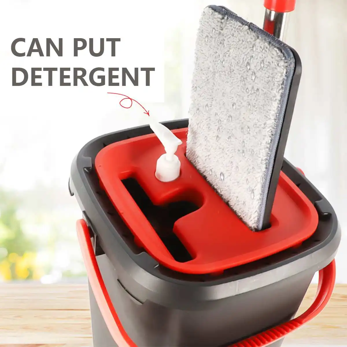 Бесплатная ручная швабра с ведром Волшебная Чистящая Швабра набор ковшей