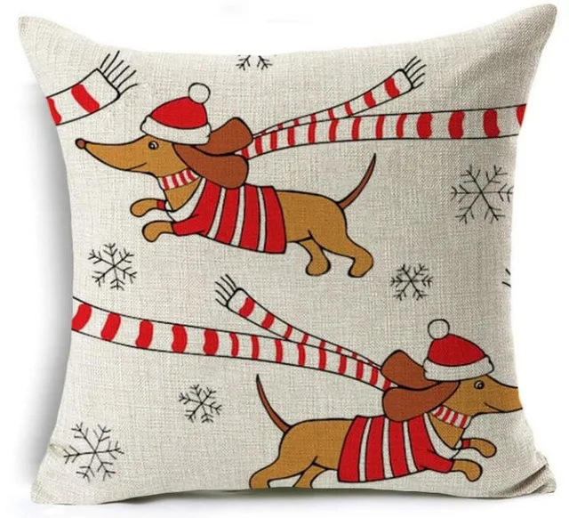 

Чехол для подушки ZXZXOON, собачка, лен/хлопок, 45x45 см
