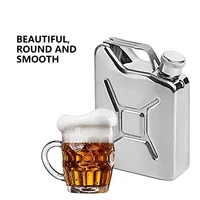 5oz hip flask with funnel portable whisky wine pot creative stainless steel flagon for whiskey liquor personalized gift 2021